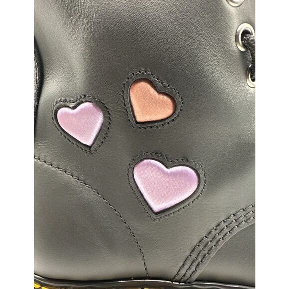 Dr Martens Womens Size 8 Sinclair Heart Platform Boots Zipper Laces Brand New - Picture 9 of 11
